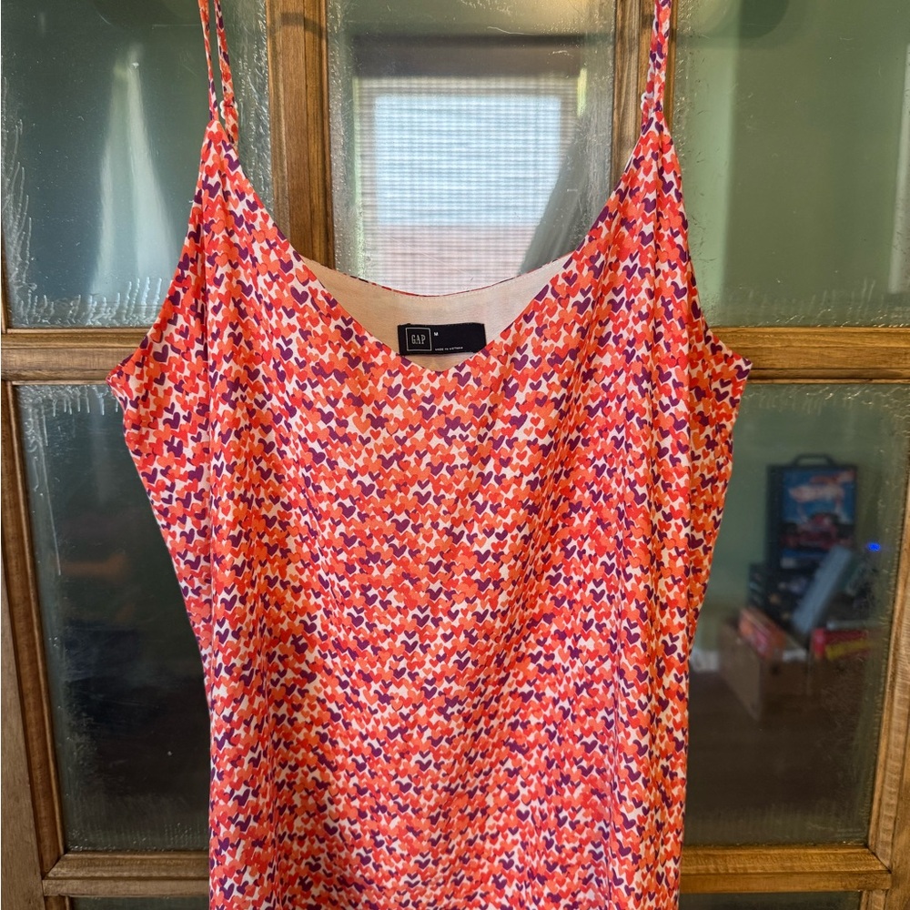 GAP Red and White Fitted Sleeveless Camisole